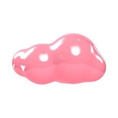 3d gold pink balloon