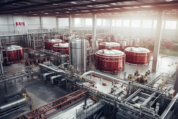 Drinks production plant in China , Generative AI .