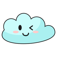 Cute Cloud Character