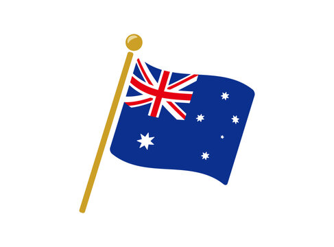 オーストラリアの国旗アイコン ベクターイラスト
