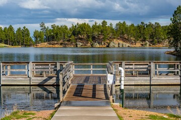 The legion Lake in Custer State Park, South Dakota