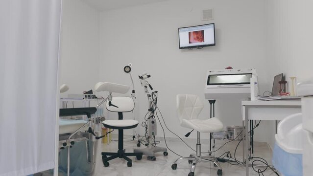 office of gynecological examination of women