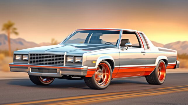80s model chevy, Background, Illustrations, HD