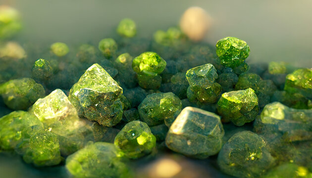 peridot gemstone background