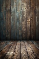 Naklejka premium rustic wooden planks with weathered texture