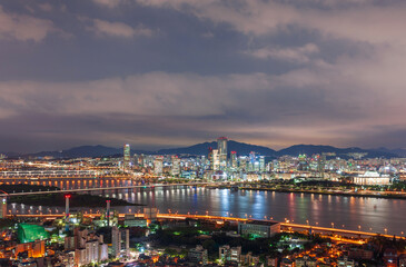 Fototapeta premium 서울 풍경 야경