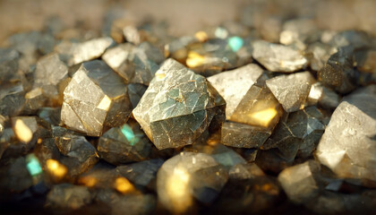 pyrite gemstone background