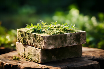 renewable energy light bulb with green energy, Earth Day or environment protection Hands protect forests that grow on the ground and help save the world, solar panels	
