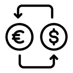 exchange line icon