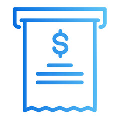 invoice gradient icon