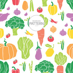 vegetable illustration simply shape vector set
