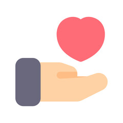 charity flat icon