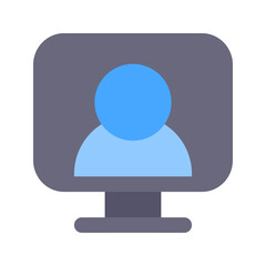 webinar flat icon