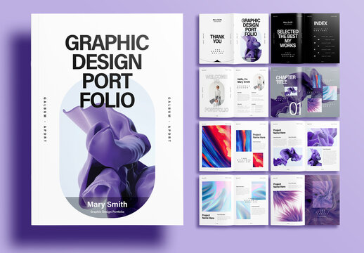 Minimal Graphic Design Portfolio Layout Template
