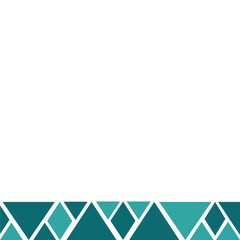 Obraz premium Geometric Border Footer Decoration