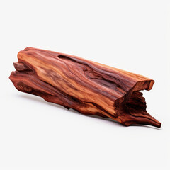 Exquisite Rosewood Wood Isolated on White Background