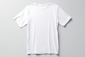Minimalist White T-Shirt Mockup on Isolated Background