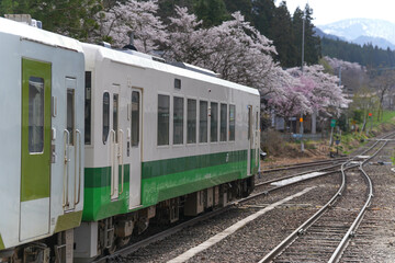 Obraz premium 会津柳津駅