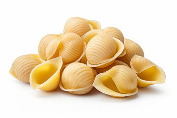 Delicious Conchiglie Pasta on a Clean White Background