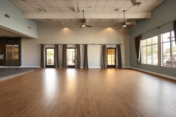open concept room with ample empty space