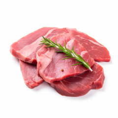 Delicious Duck Meat on a White Background