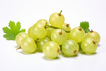 Vibrant Gooseberry on a Clean White Background