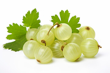 Vibrant Gooseberry on a Clean White Background