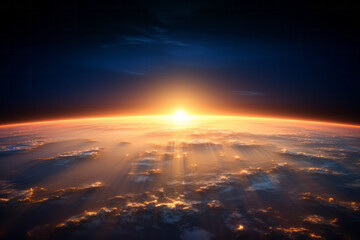Captivating Sunrise View from Earth's Orbit