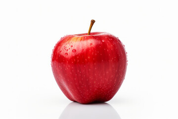 Minimalistic and Modern Isolated Shot of Appleon on a White Background