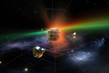 quantum radar beams detecting objects in space