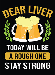 funny beer t shirt flyer poster social media post design