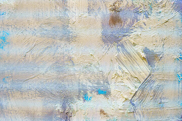 Colorful abstract oil painting art background. Texture of canvas and oil.