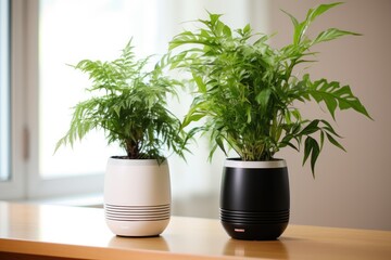 smart pot connected to a smartphone app, displaying data