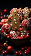 Delightful Christmas Sweets: A Festive Treat for the Senses. Generative Ai