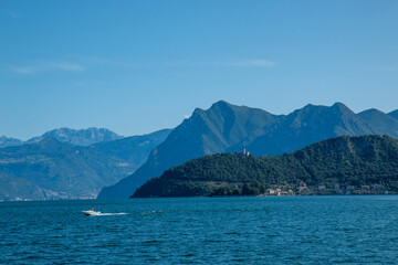 lake iseo villages on the shores of lake lovere iseo and monte isola