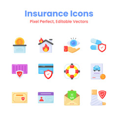 Check this beautifully designed insurance icons set, ready to use in mobile, web apps and all presentation projects