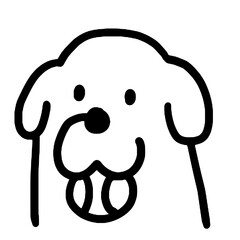 illustration of a cartoon dog