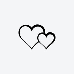 Heart love icon vector illustration