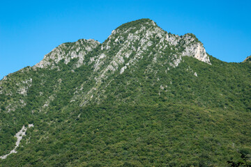 natural reserve pyramids of zone lake iseo villages on the shores of lake lovere iseo and monte isola
