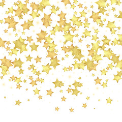 Magic stars vector overlay.  Gold stars scattered