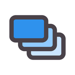 burst photo flat line icon