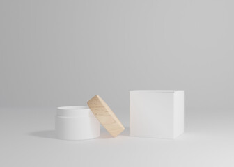Cream packaging mockup