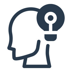 Wisdom and learning, knowledge icon