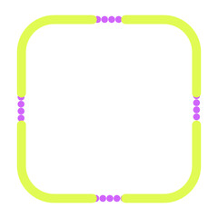 Abstract element frame retro 90s