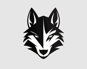 wolf head vector