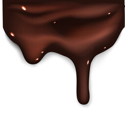 Dripping melted chocolate
