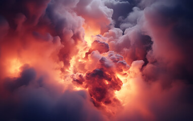 Burning Sky with Clouds and Smoke (23)