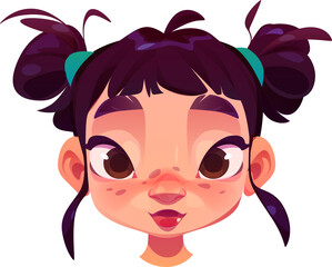 Girl face portrait