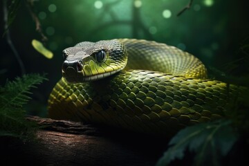 Fototapeta premium Snake symbol of year 2025