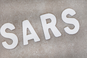 South African Revenue service SARS written in white letters grey background